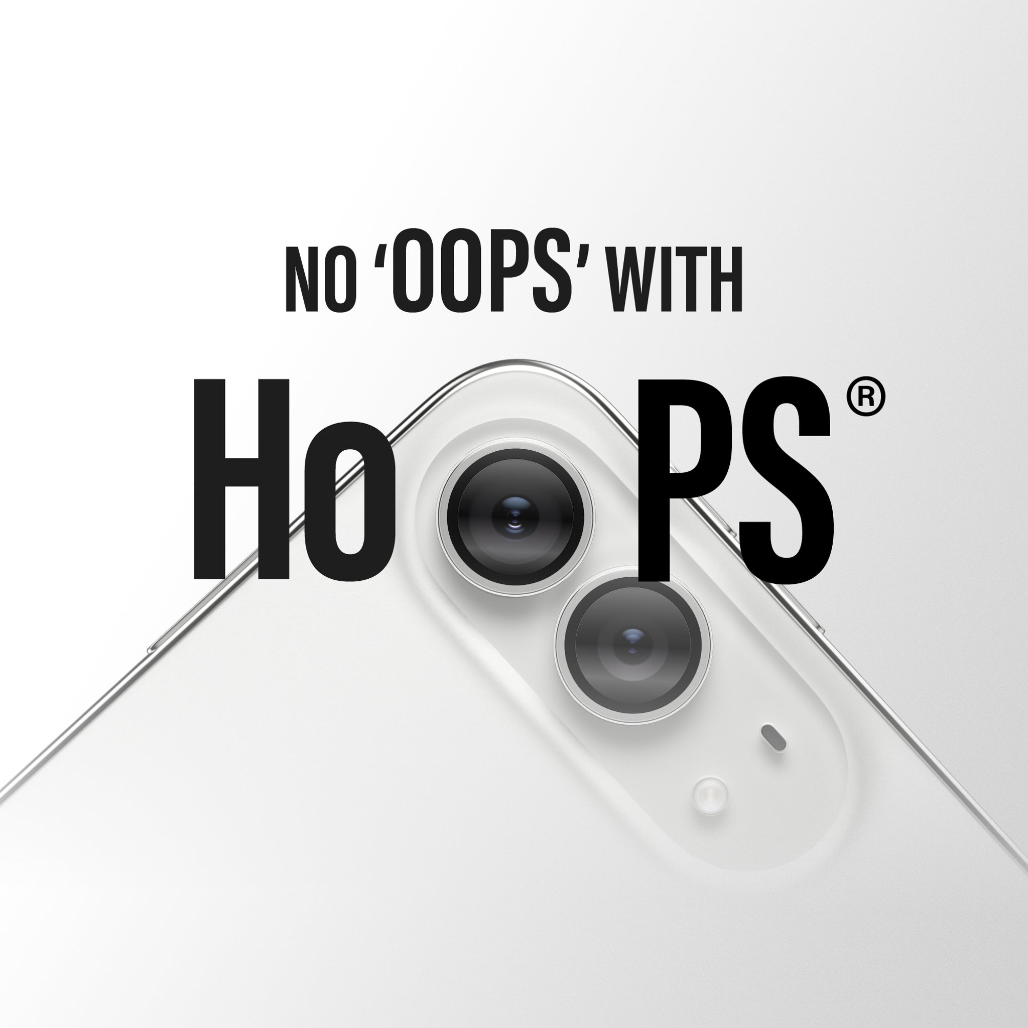 PanzerGlass® Hoops® Camera Lens Protector Transparent iPhone Duo